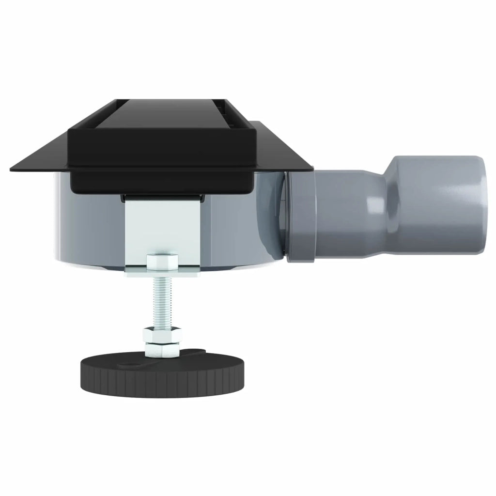Scarico doccia 2-in-1 con sifone a 360° Nero 60 cm