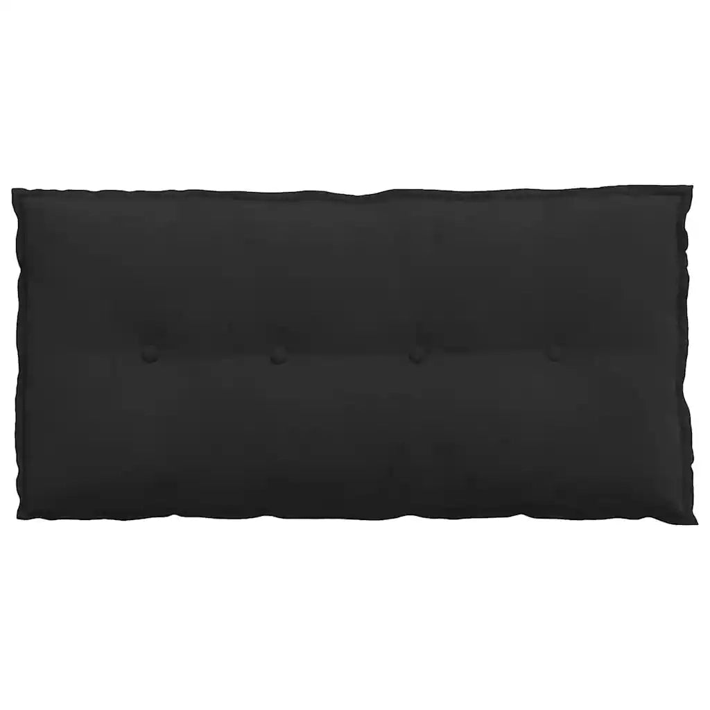 Cuscino per Schiena | Cuscino dorsale Nero 100 x 50 cm Tessuto in Microfibra