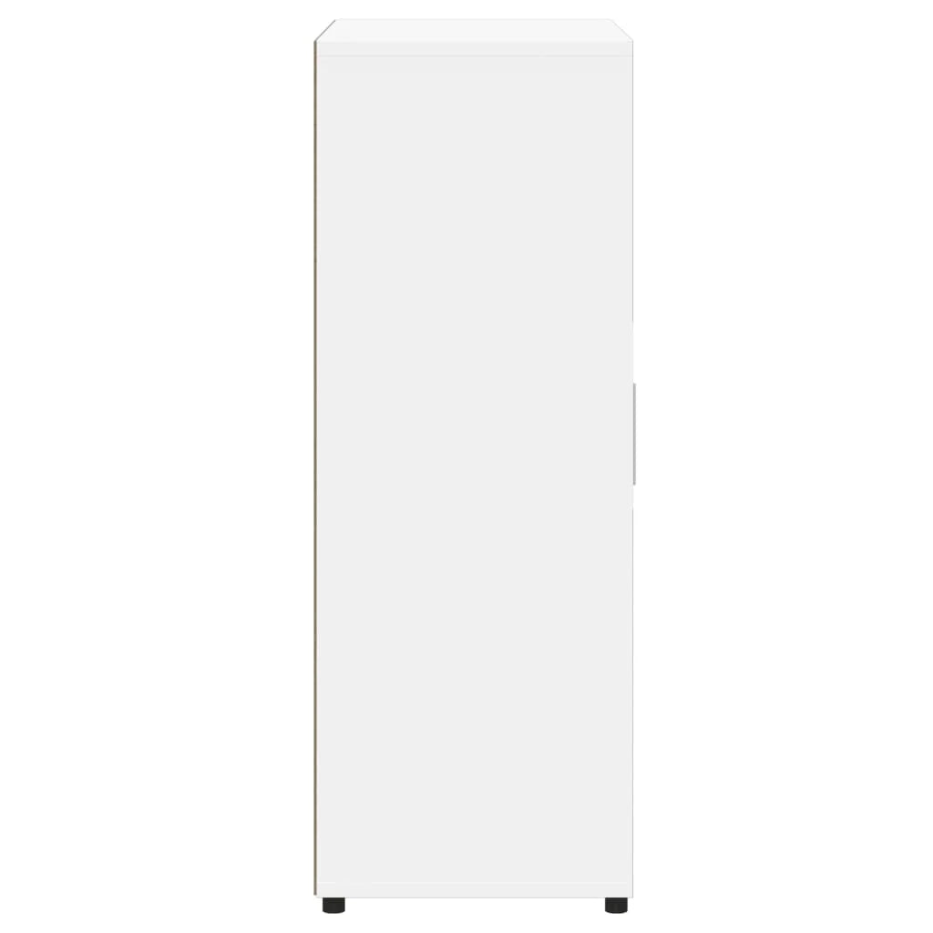 Buffet credenza cassettiera armadio mobile contenitore organizer per cucina soggiorno salotti set da 2 60 x 31 x 84 cm legno ingegnerizzato bianco 02_0036679