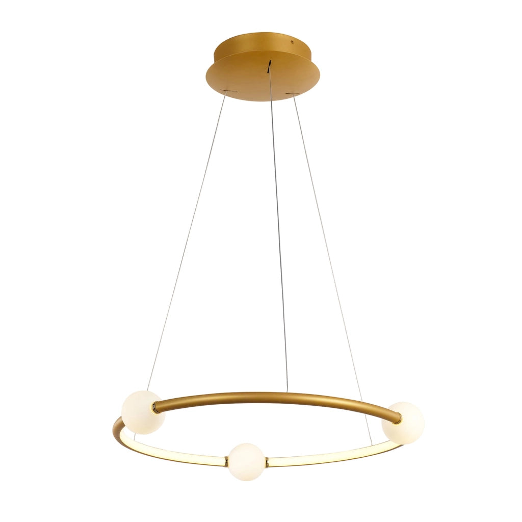 Lampadario Italux Lozanna LED 36W 3000K bronzo antico
