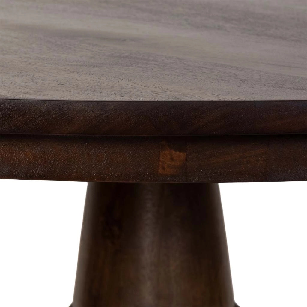 Tavolo da pranzo in legno marrone 150x150x77h cm