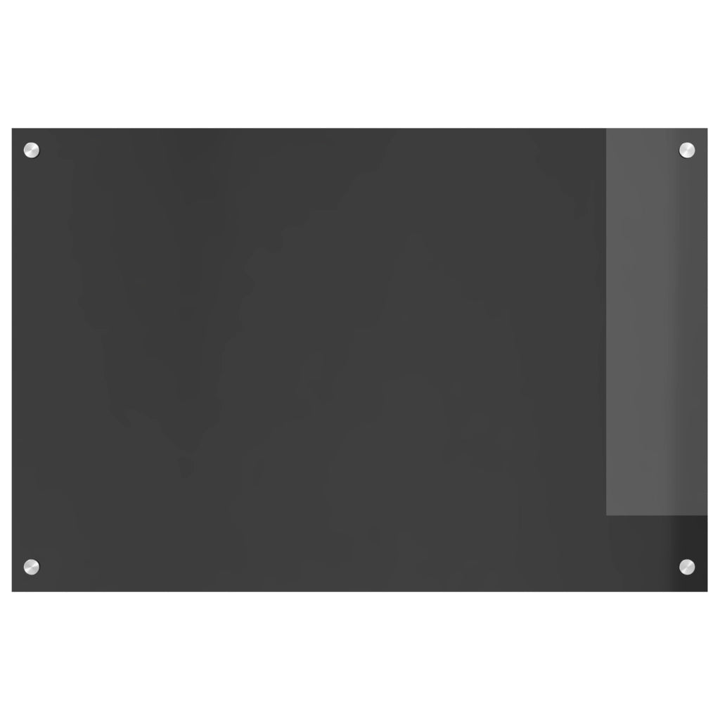 Schienale Cucina Grigio Scuro 90x60x0,6 cm in Vetro Temperato