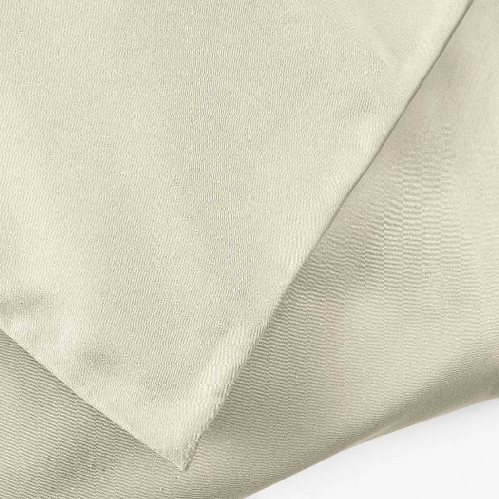 Coppia Federe per Cuscino 50x80 cm in  con Patella – Morbide, Traspiranti,– Tinta Unita, Lavabili  Panna