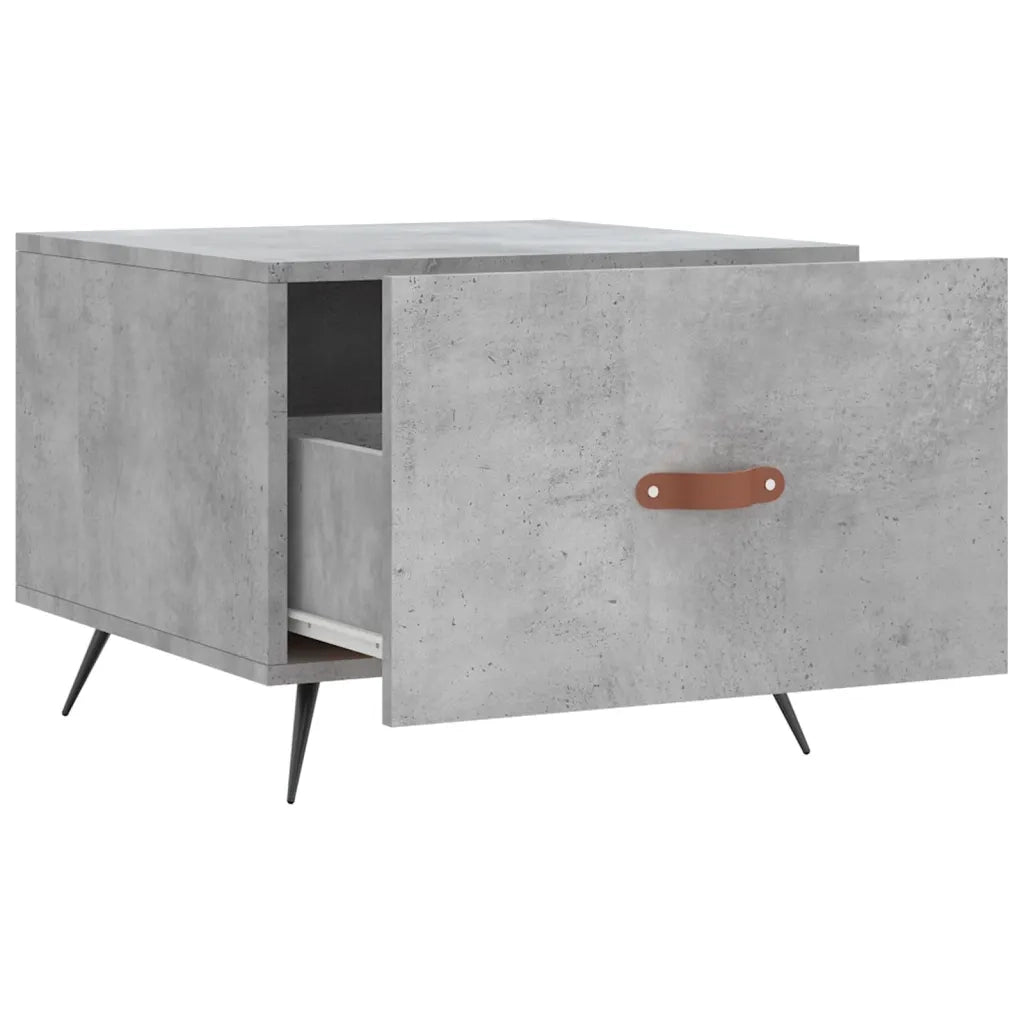 Tavolino salotto | Tavolino da caff¨¨ | Tavolino da Soggiorno Grigio Cemento 50x50x40 cm Legno Multistrato