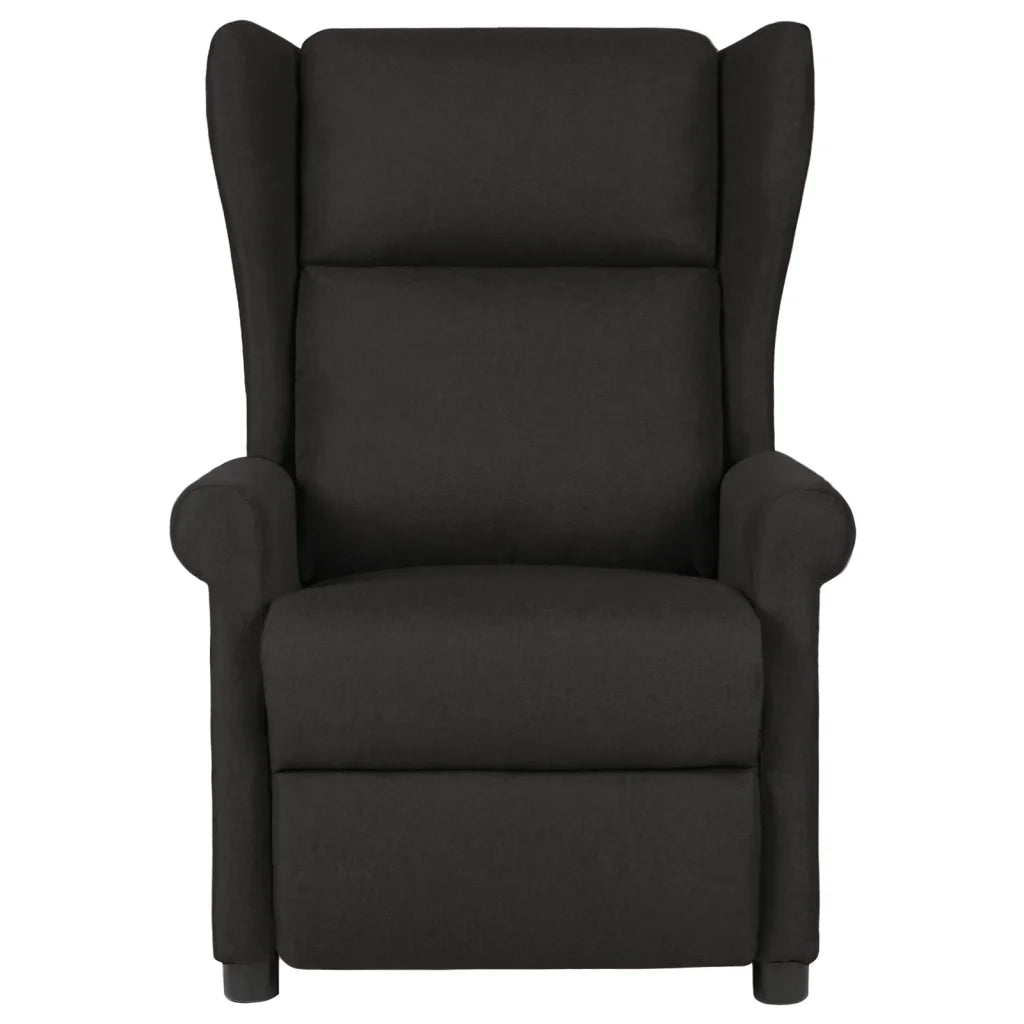 Divano Sedia-Poltrona Reclinabile in Tessuto Nero 700190