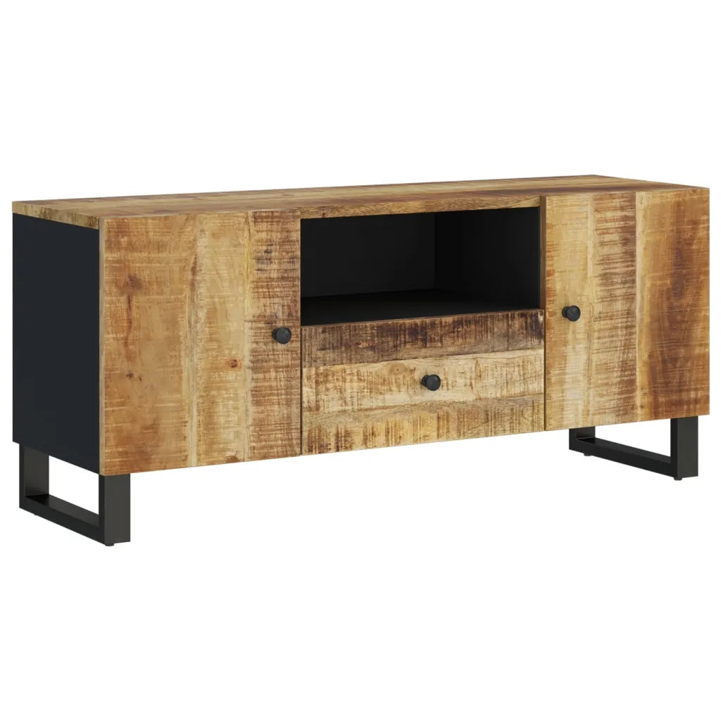 Mobile TV 105x33,5x46cm Legno Massello Mango Legno Multistrato 351958