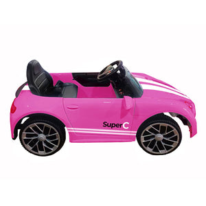 Macchina Elettrica per Bambini 12V Auto Super-C Rosa