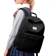 Borsa da Scuola per Adolescenti Borsa da Scuola per Uomo e Donna Impermeabile Leggera Borsa da Giorno per Viaggi per Ragazze e Ragazzi - Nero