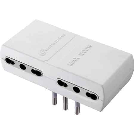 ADATTATORE QUADRUPLO 16A 2P+T - presa 10/16A 2P+T