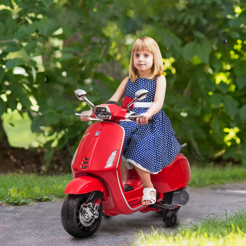 Moto Elettrica per Bambini ¨C Zephmum ¨C Rosso, 3 km/h, 35 kg