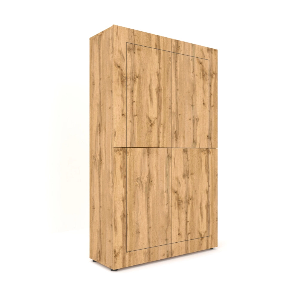 Credenza alta 4 ante 100x35x165 cm Elios quercia natura