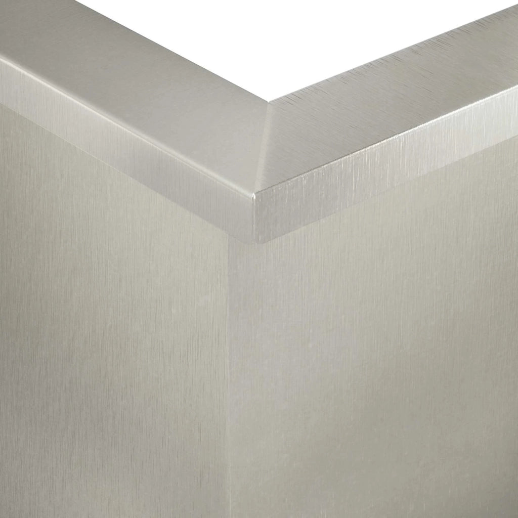 Muro di contenimento 2 pz 50 x 50 x 30 cm Acciaio Inox Argento 8015166