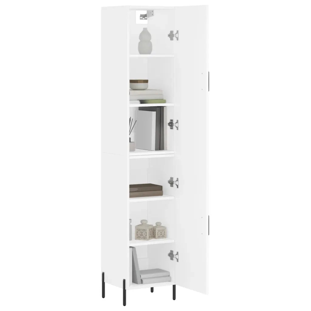 Credenza Bianca 34,5x34x180 cm in Legno Multistrato 3198793