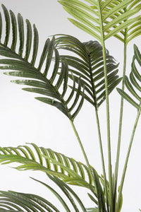 Set 2 Piante Artificiali di Kenzia Ø100x180 cm in Plastica con Vasi Verde