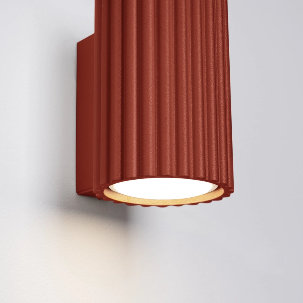 Applique moderna GRAVIO Pure Lume ocra rossa 10cm su-giù GU10