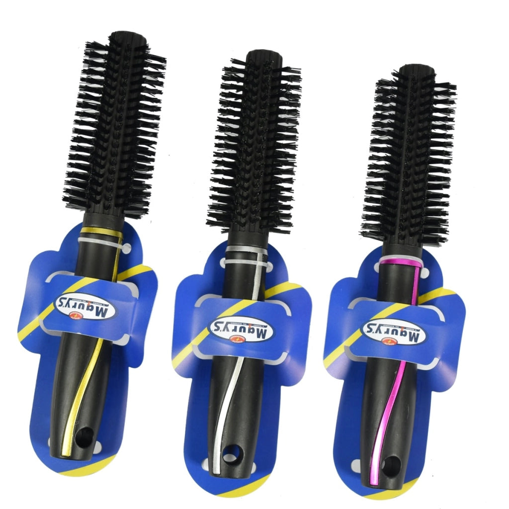 MAURY'S SPAZZOLA PER CAPELLI COOL TONDA CON MANICO IN COLORE ASSORTITO