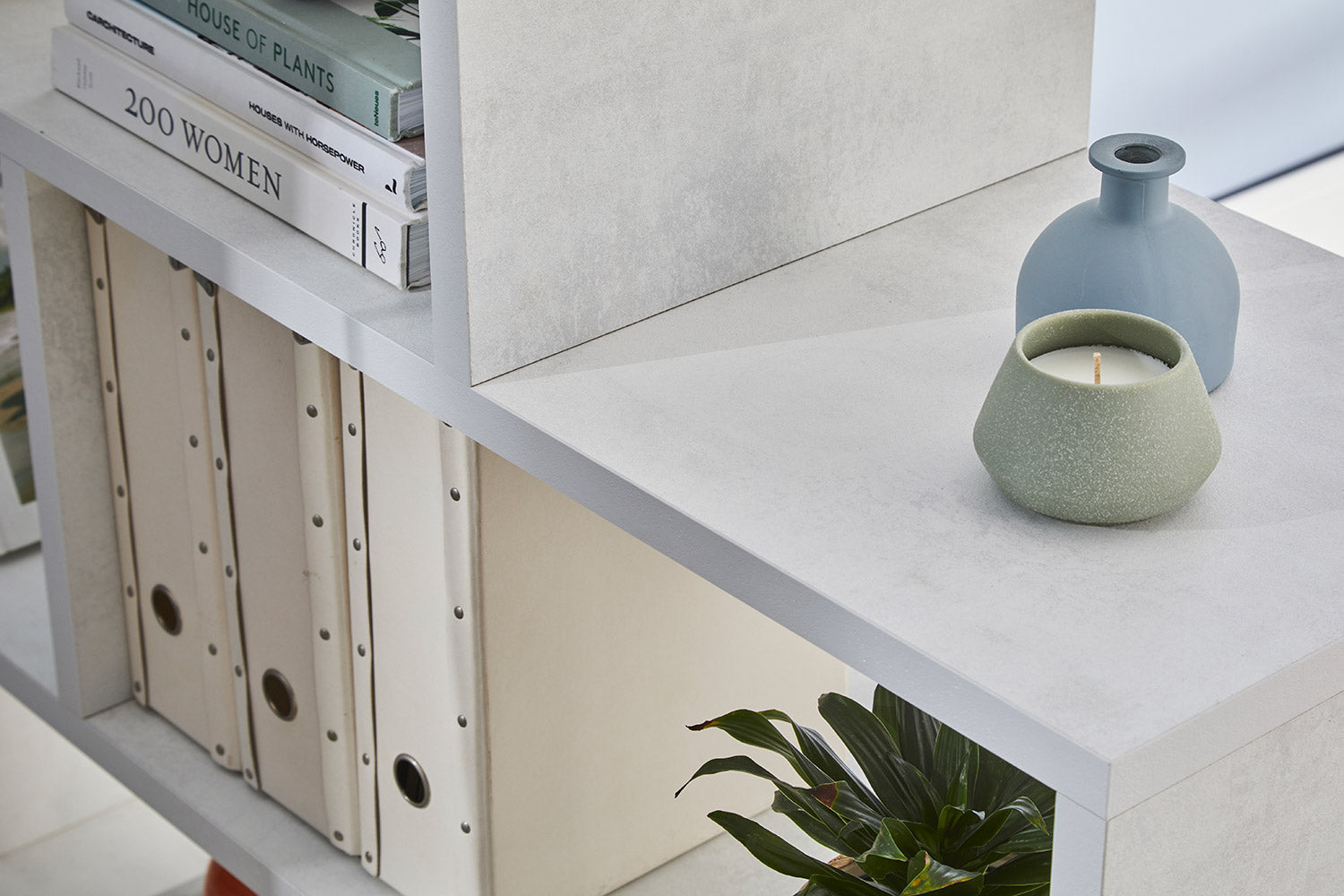 Libreria a Scala 4 Ripiani 150x144x38 cm Ossido Bianco