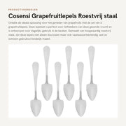 Lepels in Acciaio Inox - 6 pezzi - Manico Antiscivolo - Design Leggero - Cucina e Accessori da Cucina