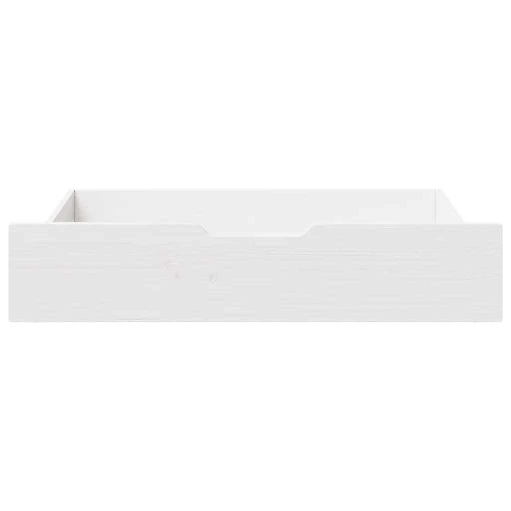 Cassettoni da Letto 2 pz Bianchi 85x55x17 cm in Legno di Pino CFW1649869