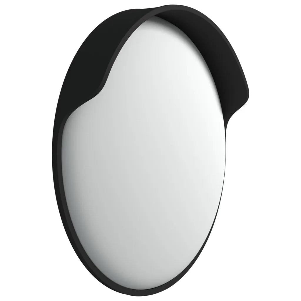 Specchio stradale convesso per esterni nero Ø60 cm in policarbonato 153080