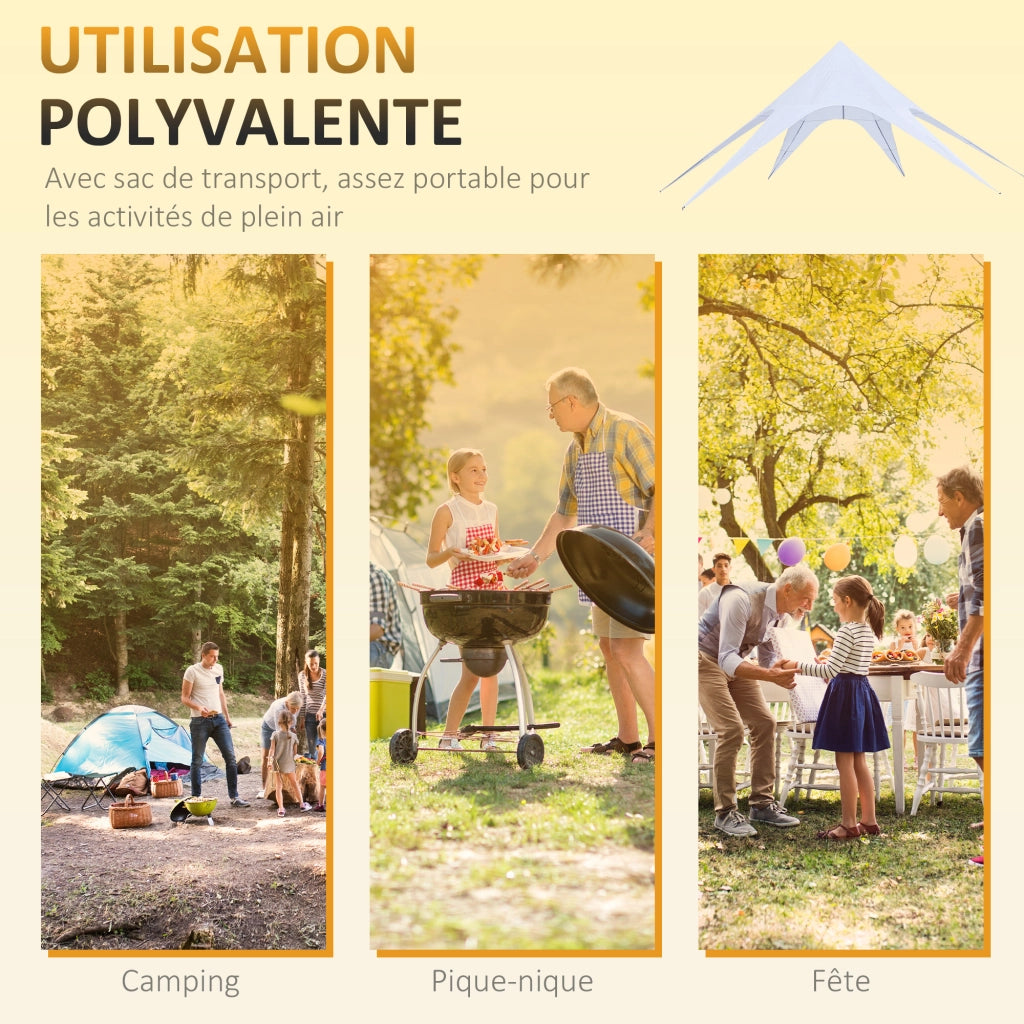 Tenda da Giardino XXL Impermeabile ¨C zephmum ¨C Blu Chiaro 10x10x4 m