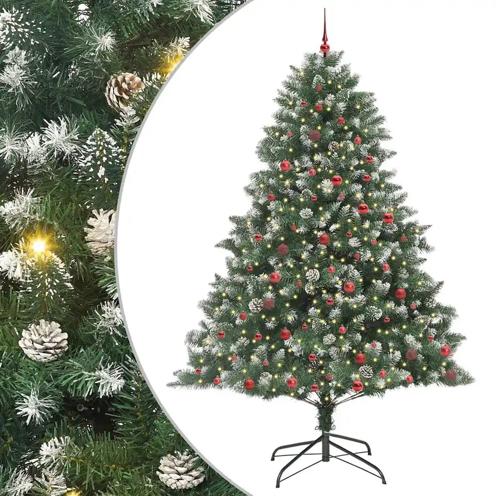 Albero di Natale artificiale con 300 LED Verde 240 cm 3395257