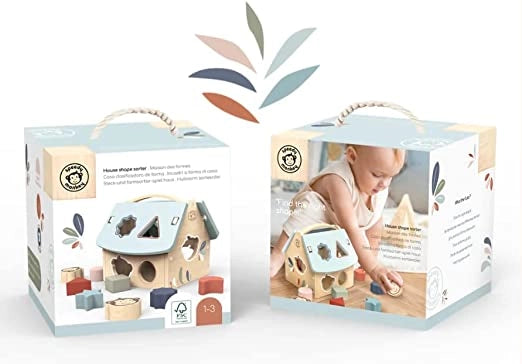 Cubo Incastri Bambini Cubo Incastri con Forme Cubi Legno Bambini Giochi Montessori 2 Anni Regalo Bambino 2 Anni Giocatto