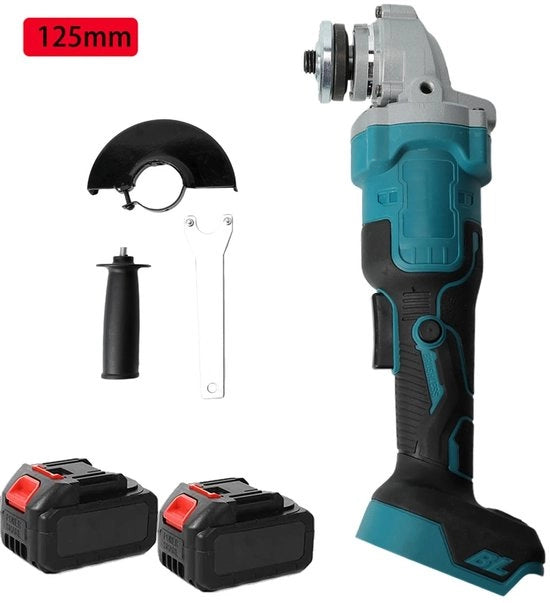 Sistema di taglio - Serra a croce - Serra - Serra elettrica - 2 batterie - Con accessori - Blu
