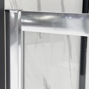 Box doccia 3 lati 80x140x80 con porta scorrevole trasparente  Tay