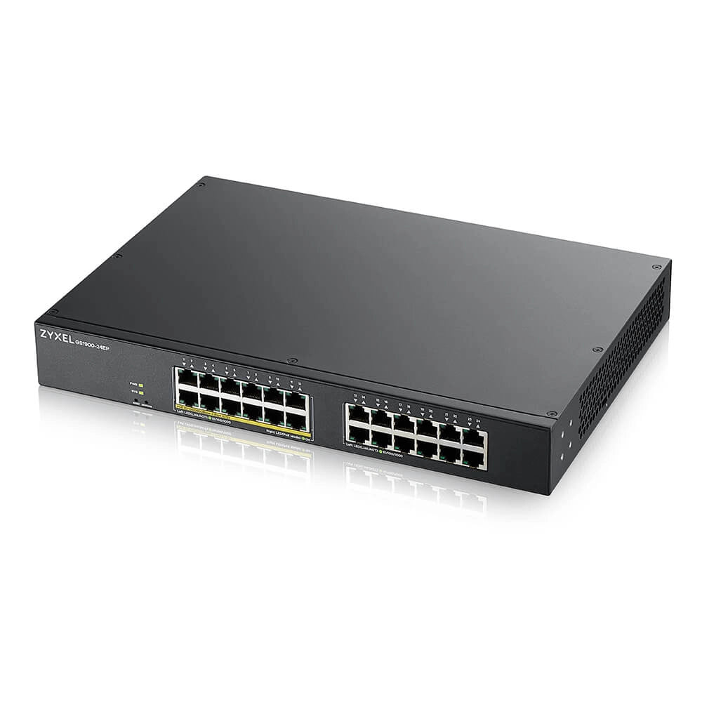 Zyxel gs1900-24ep gestito l2 gigabit ethernet (10/100/1000) supporto power over ethernet (poe) nero - GS1900-24EP-EU0101F