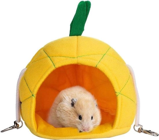 Letto per animali per chinchilla, coniglio, gerboa, hamster, gatto, cane - Forma di ananas creativa
