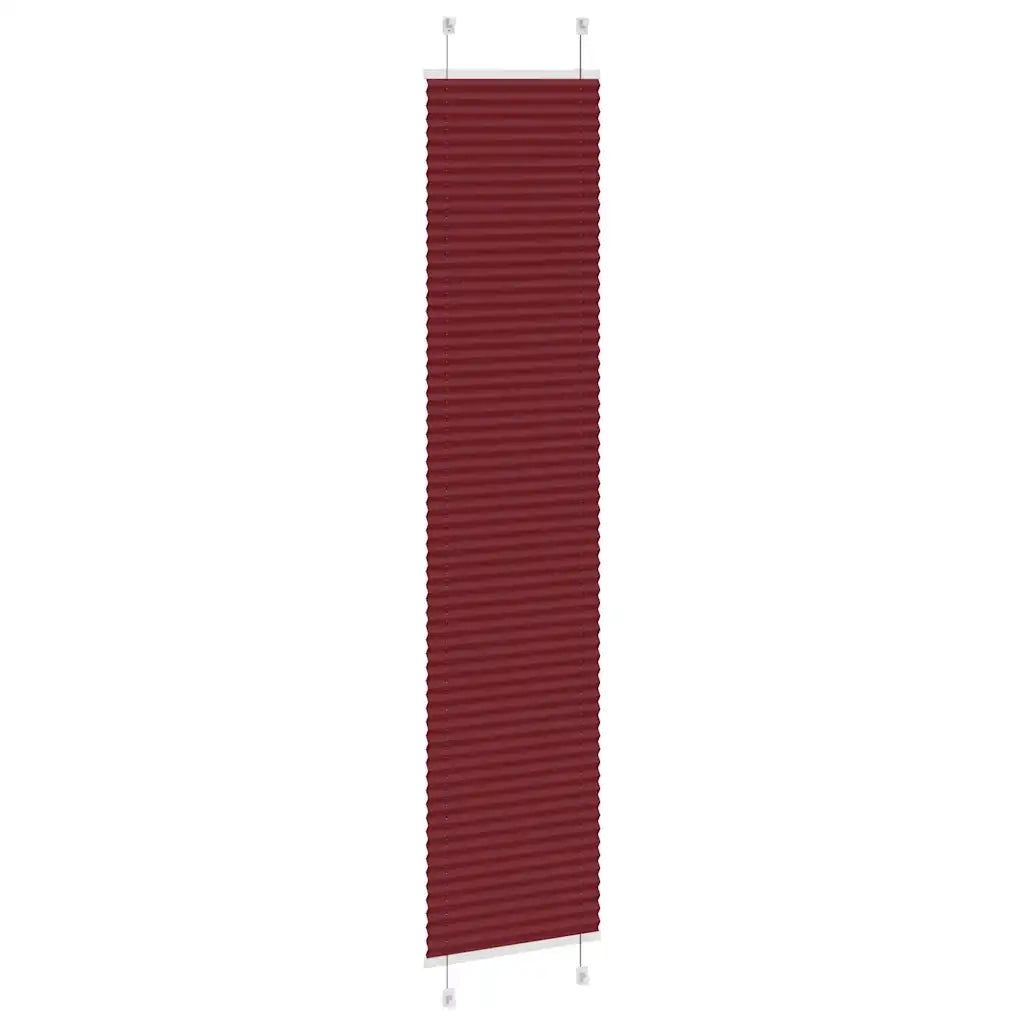 Tenda Plissettata Rosso Bordeaux 50x200 cm Larghezza Tessuto 4015252