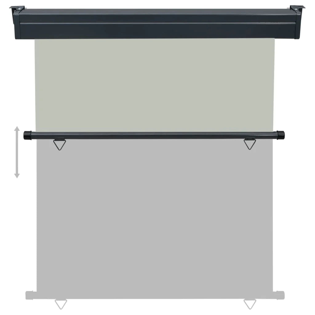 Tenda da sole laterale retrattile/schermo privacy per patio giardino terrazza balcone 170 x 250 cm grigio 02_0007026