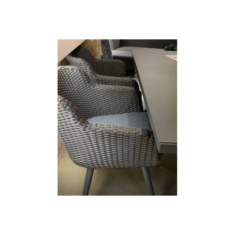 Sedia - Poltrona AMADORA Alluminio HARTMAN â€“ Resina intrecciata
