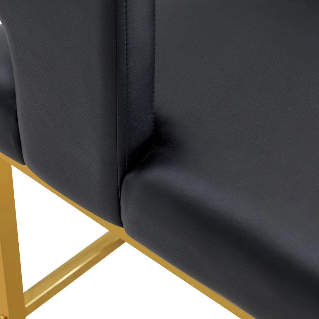SGABELLI da bar design nordico 91,4 cm nero e oro