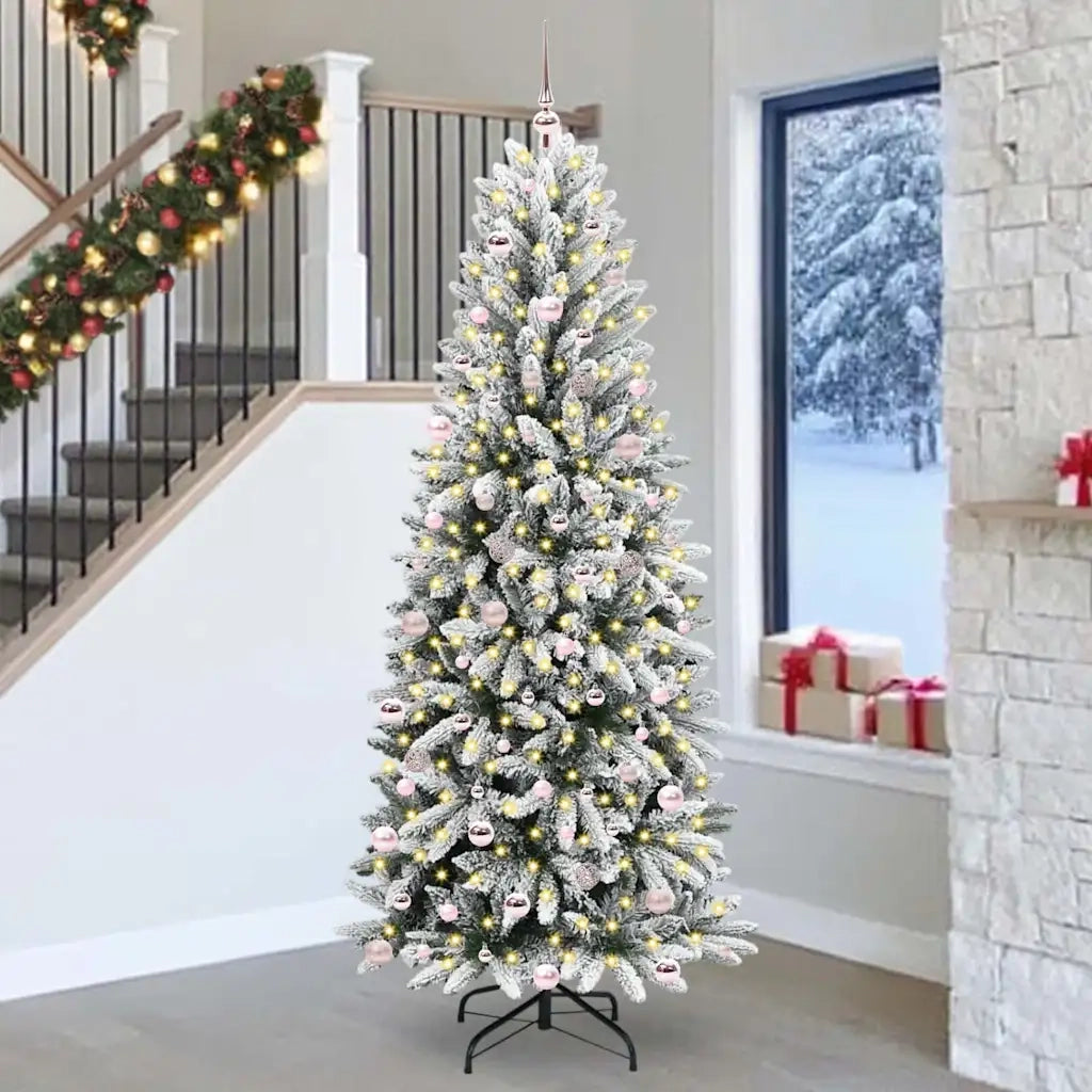 Albero di Natale artificiale con 300 LED Bianco 240 cm 3396071