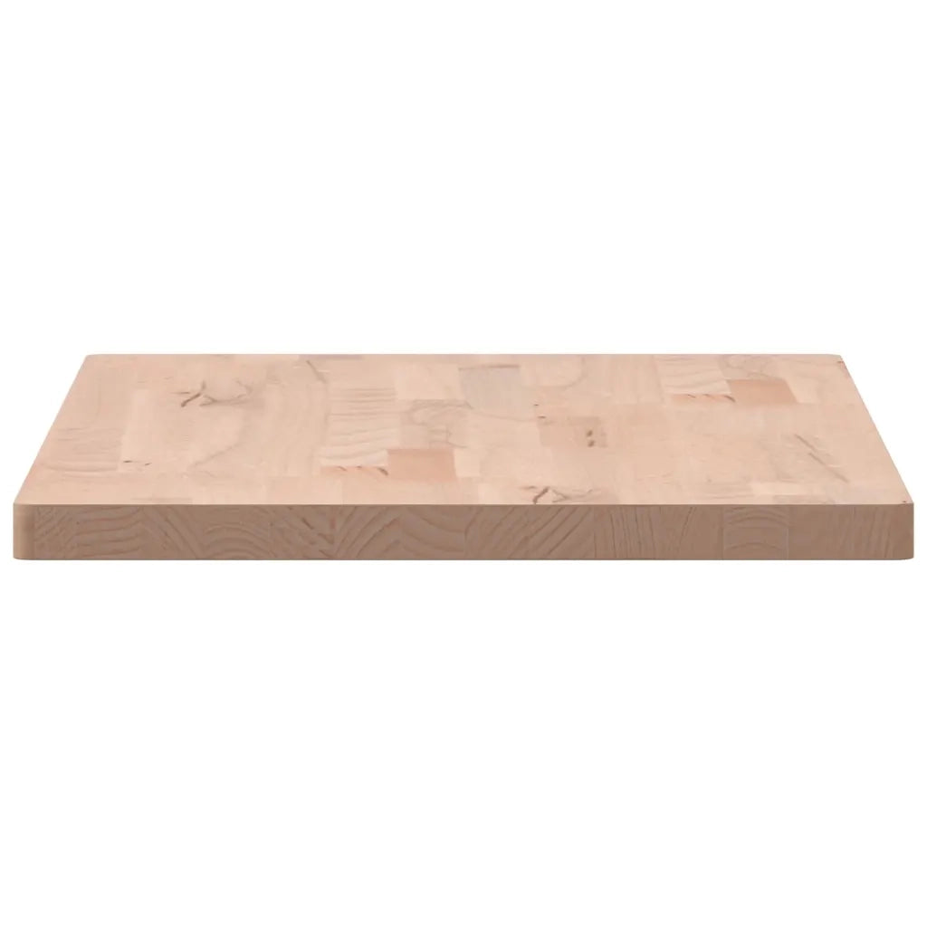 Piano Bagno 80x40x2,5 cm Legno Massello di Faggio