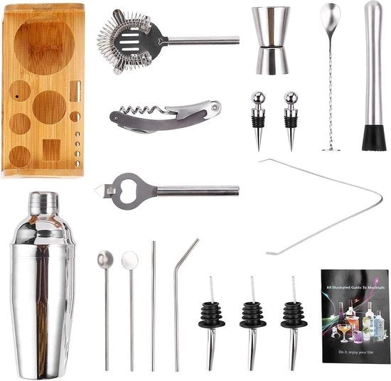 Set di Shaker Cocktail Accessori, Set Cocktail per Bevande Alcoliche