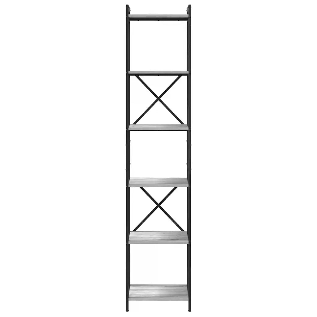 Libreria Grigio sonoma 40 x 30 x 189,5 cm Legno multistrato 868350