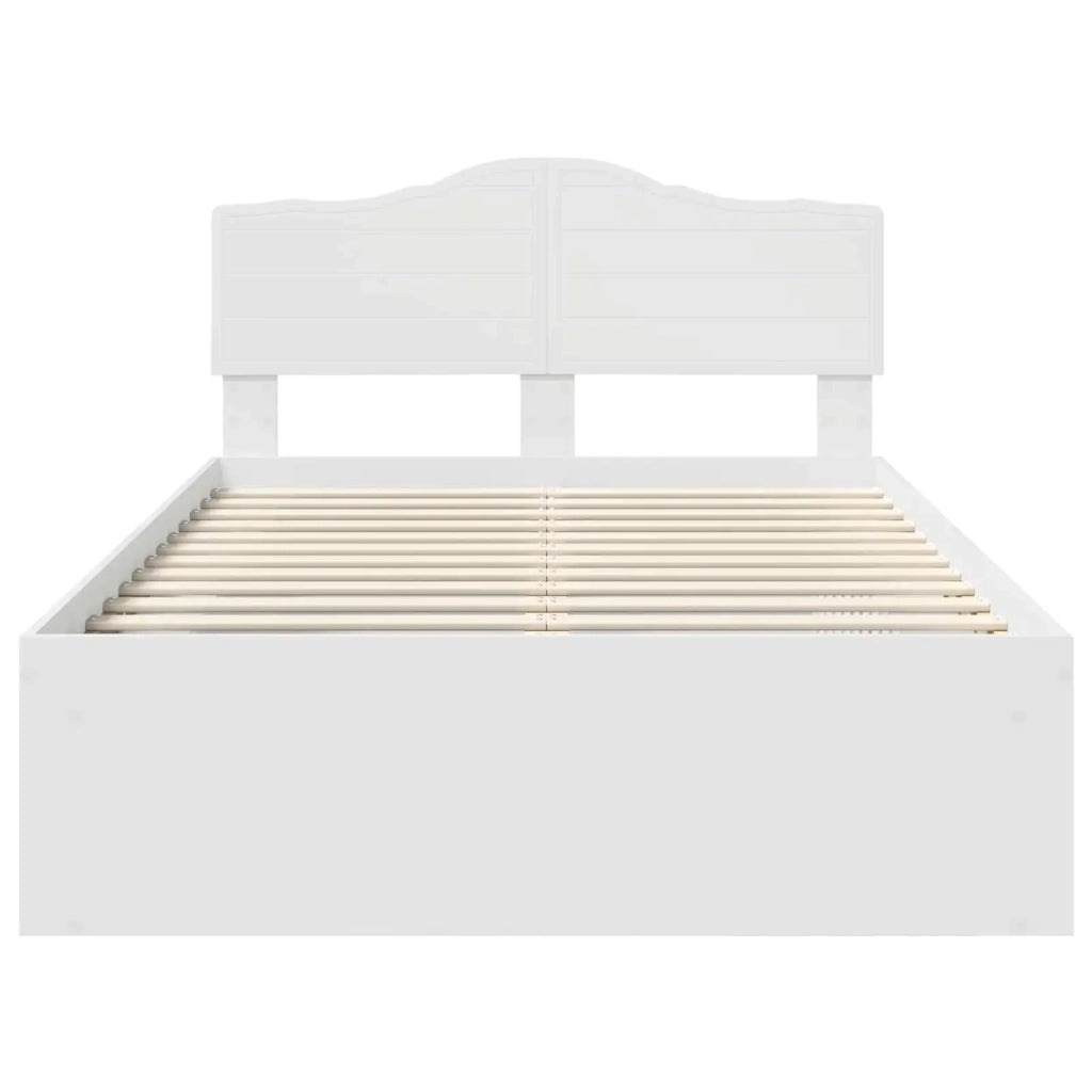 Struttura del letto Bianco 120 x 190 cm Pino massello
