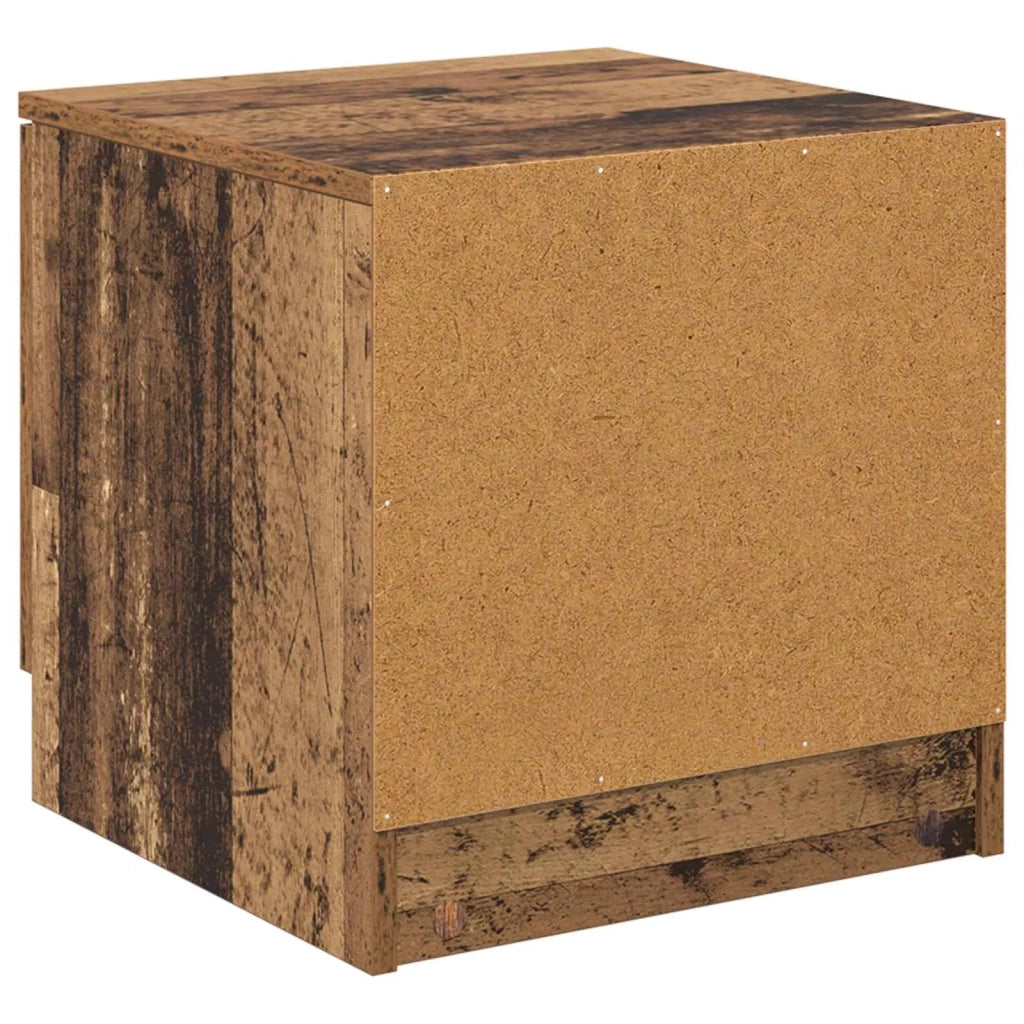 Armadietto per letto 2 pz Legno vecchio 40 x 39 x 40cm CFW6228022