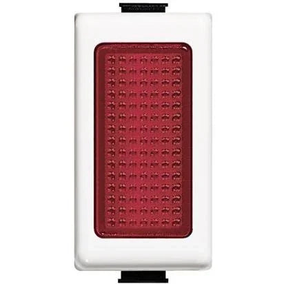 Modulo portalampada in vetro rosso Bticino Matix AM5060R
