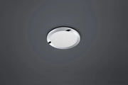 CESAR PLAFONIERA LED ROTONDA BORDO CROMATO EFF.CRISTALLO DIMMERABILE CON INTERRUTTORE A SCATTO IP44 D. 26CM 13W · 1x 1500lm, 3000K