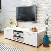 Mobile Porta TV Bianco Lucido 120x40,5x35 cm 243043