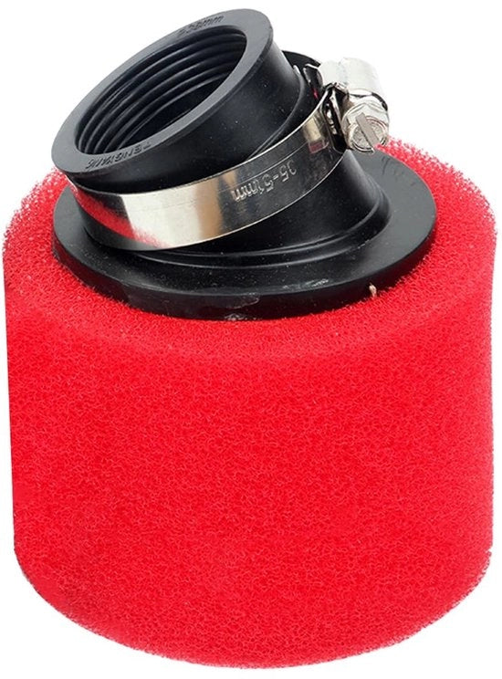 Filtro doppio schiuma per motocicletta - filtro a spugna - vite - lavabile - 35 mm - alta portata d'aria - duraturo - Filtro a spugna per aria