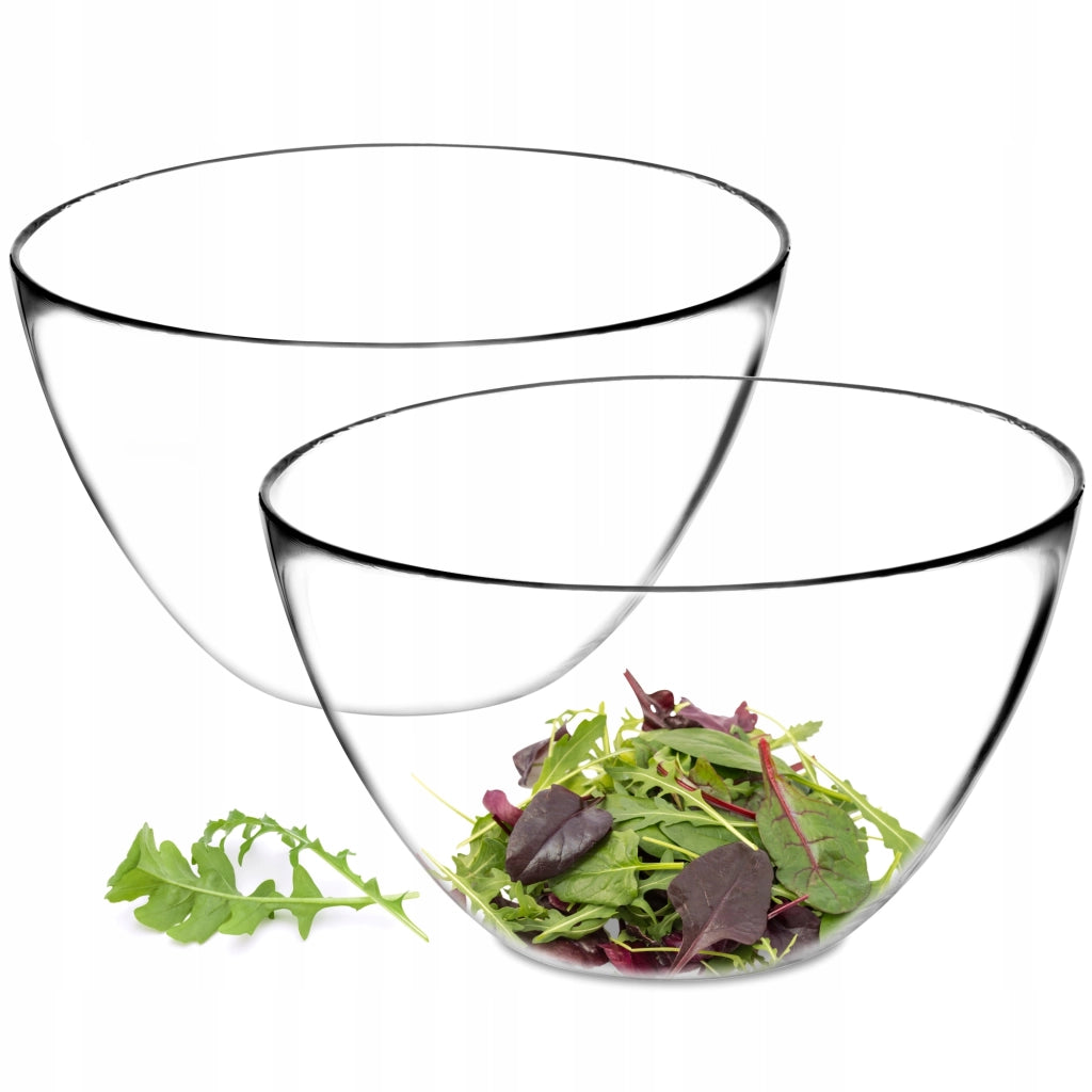 Ciotole per insalata KADAX in vetro, 17 cm, set da 2