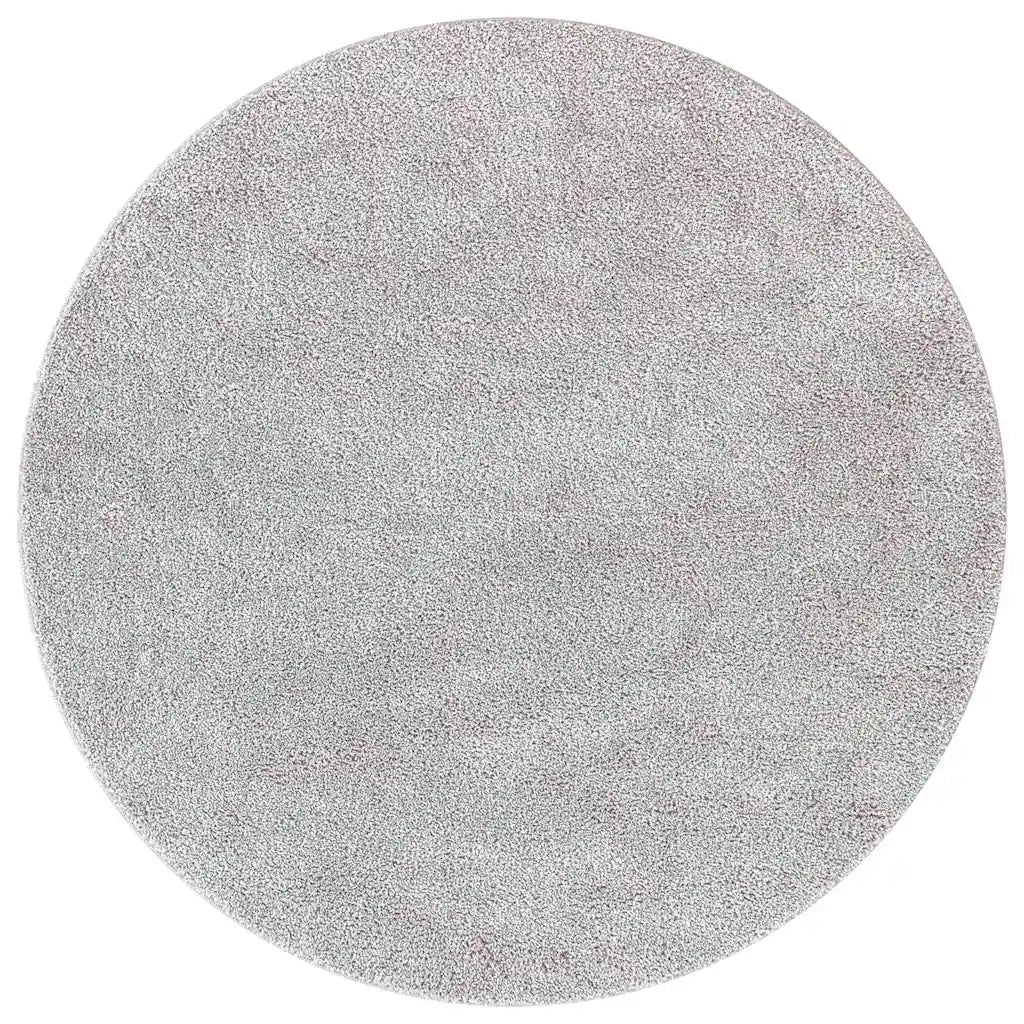 Tappeto del soggiorno | Tappeto Shaggy Antiscivolo Grigio 120 x 120 cm PP