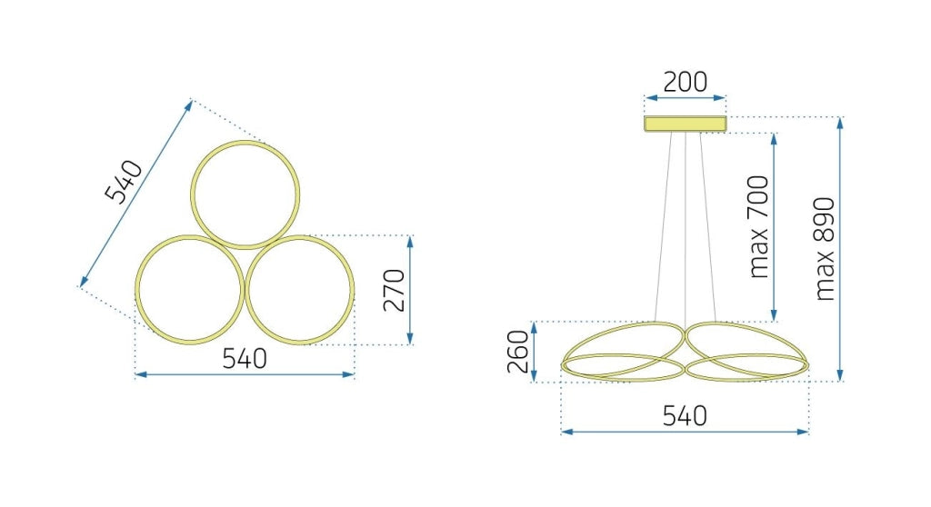 Lampada Led App794-cp Flat Gold