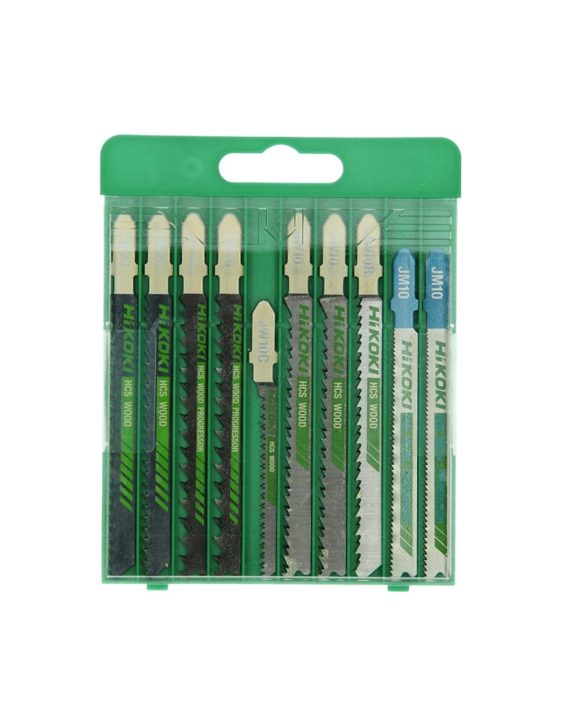 Set di 10 Lame per seghetto alternativo per legno e metallo HIKOKI