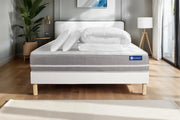 Pacchetto letto completo - Materasso 140x200cm + Box spring con doghe (kit) + 2 cuscini + Piumino - Actilatex Touch